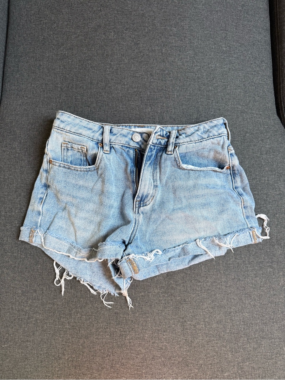 PacSun Light Blue Distressed Denim Shorts